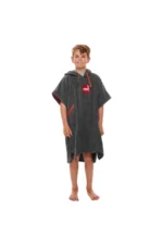 Red Paddle Co Kids Towelling Change Robe - Grijs